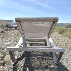 Chaise Longue MYKONOS SABLE ARMATURE SABLE