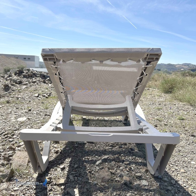 Chaise Longue MYKONOS SABLE ARMATURE SABLE