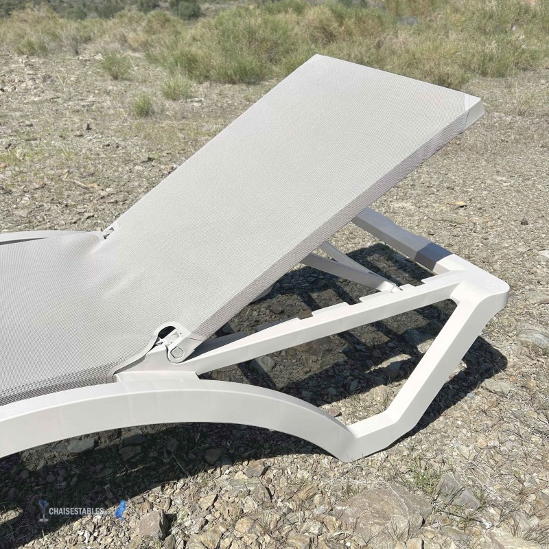 Chaise Longue MYKONOS SABLE ARMATURE SABLE