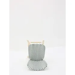 Tabouret PARISIEN vert et blanc