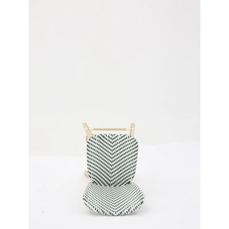 Tabouret PARISIEN vert et blanc