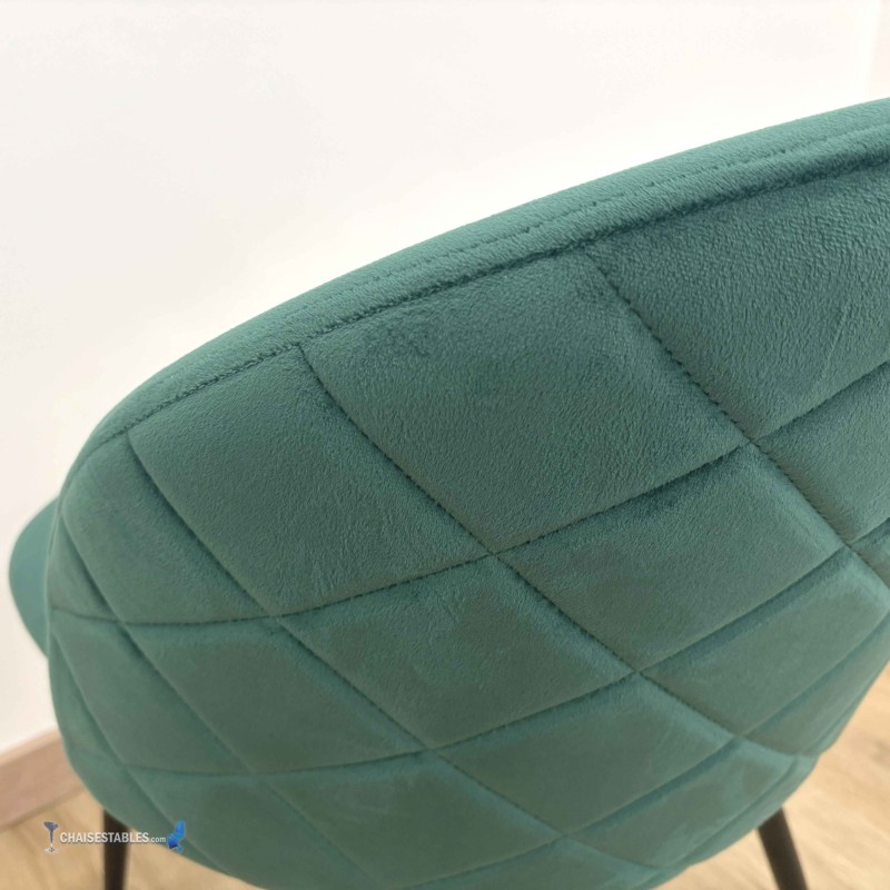 Chaise VELVET vert