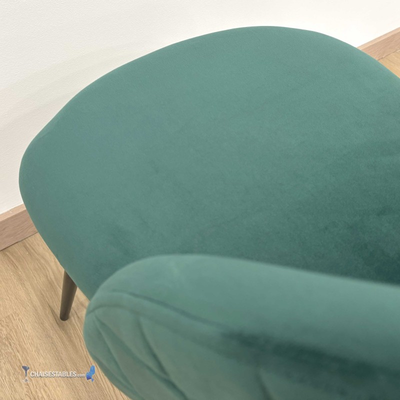 Chaise VELVET vert