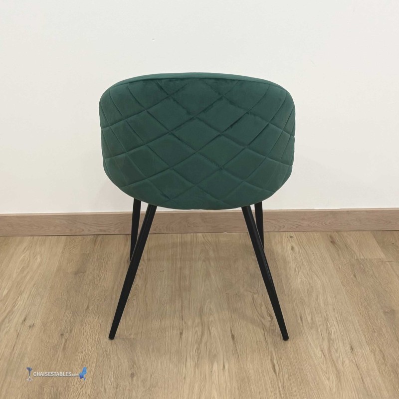 Chaise VELVET vert