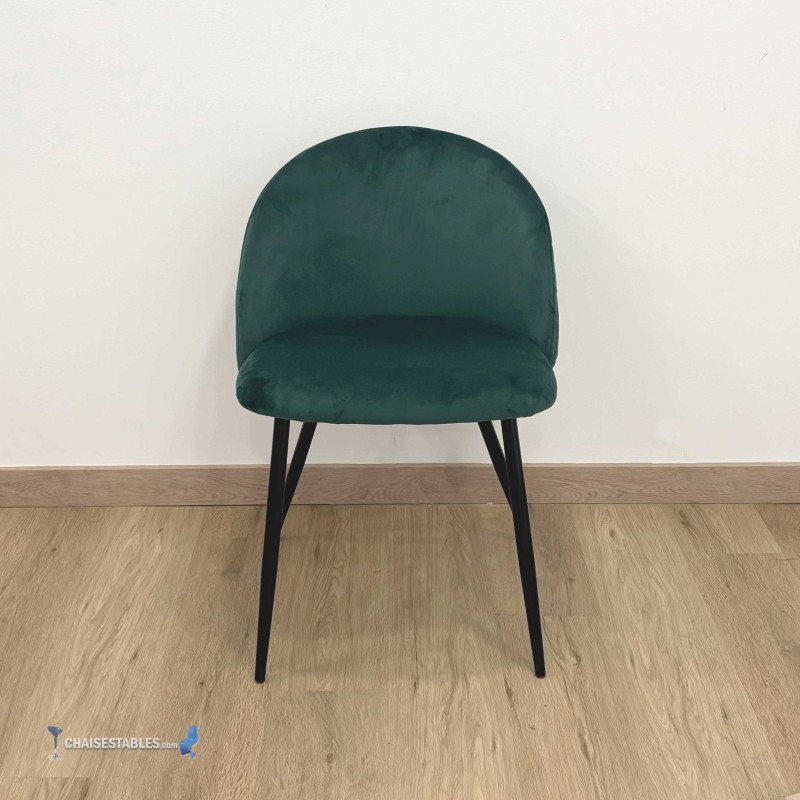 Chaise VELVET vert