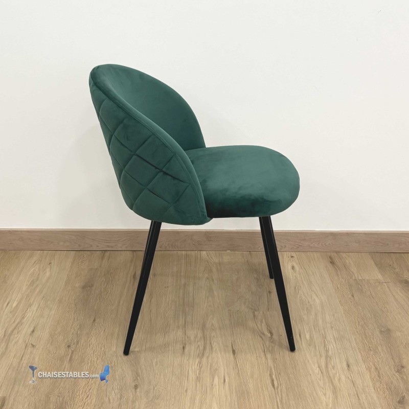 Chaise VELVET vert