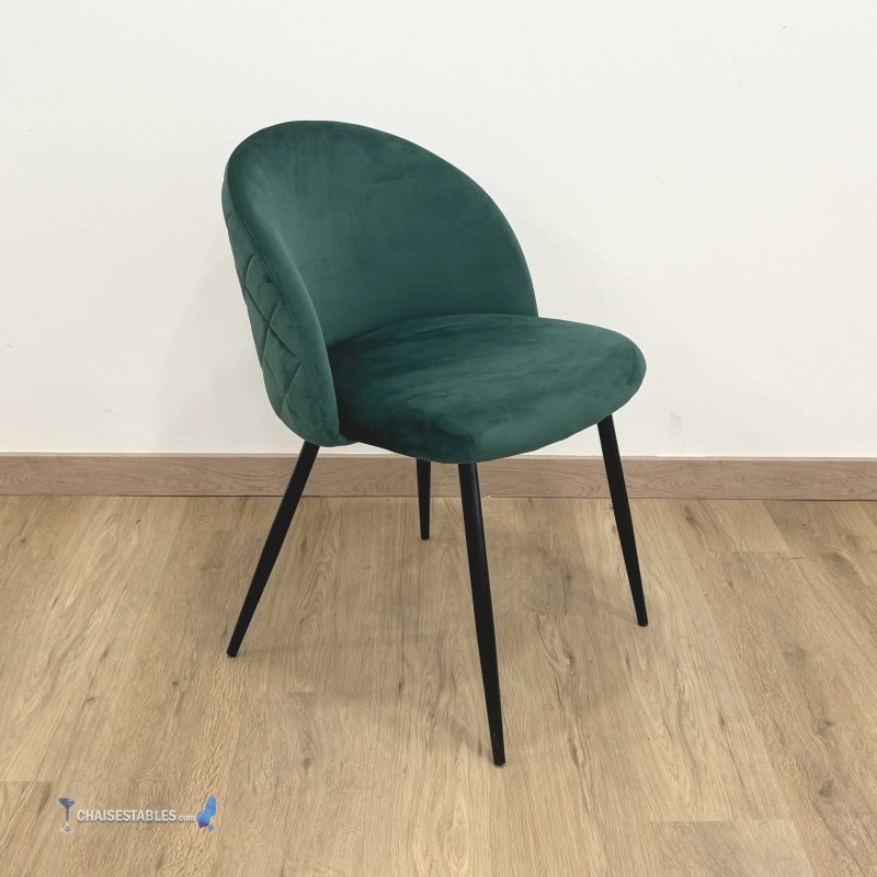 Chaise VELVET vert