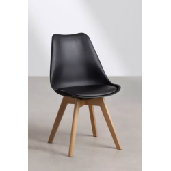 CHAISE TULIP NOIRE pas cher. Acheter Chaises Design CHAISE TULIP N...