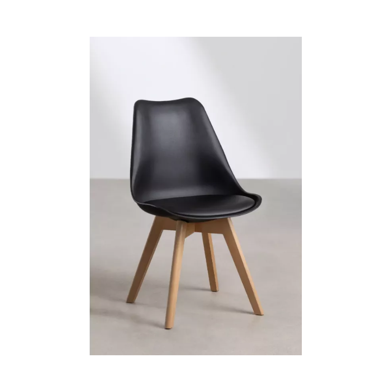 CHAISE TULIP NOIRE pas cher. Acheter Chaises Design CHAISE TULIP N...