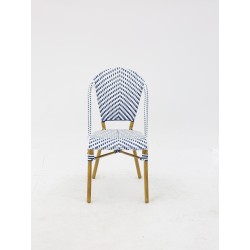 Chaise Parisien pour Hotellerie Bleu et Blanc pas cher. Acheter Ch...