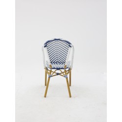 Chaise Parisien pour Hotellerie Bleu et Blanc pas cher. Acheter Ch...