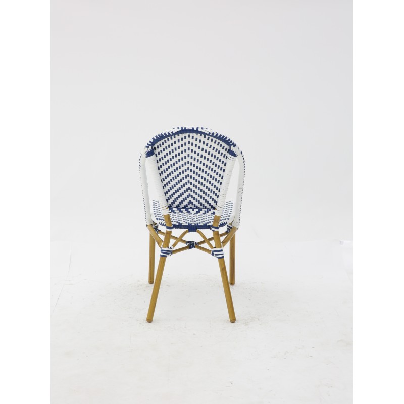 Chaise Parisien pour Hotellerie Bleu et Blanc pas cher. Acheter Ch...