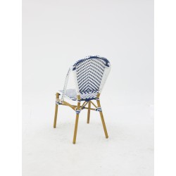 Chaise Parisien pour Hotellerie Bleu et Blanc pas cher. Acheter Ch...