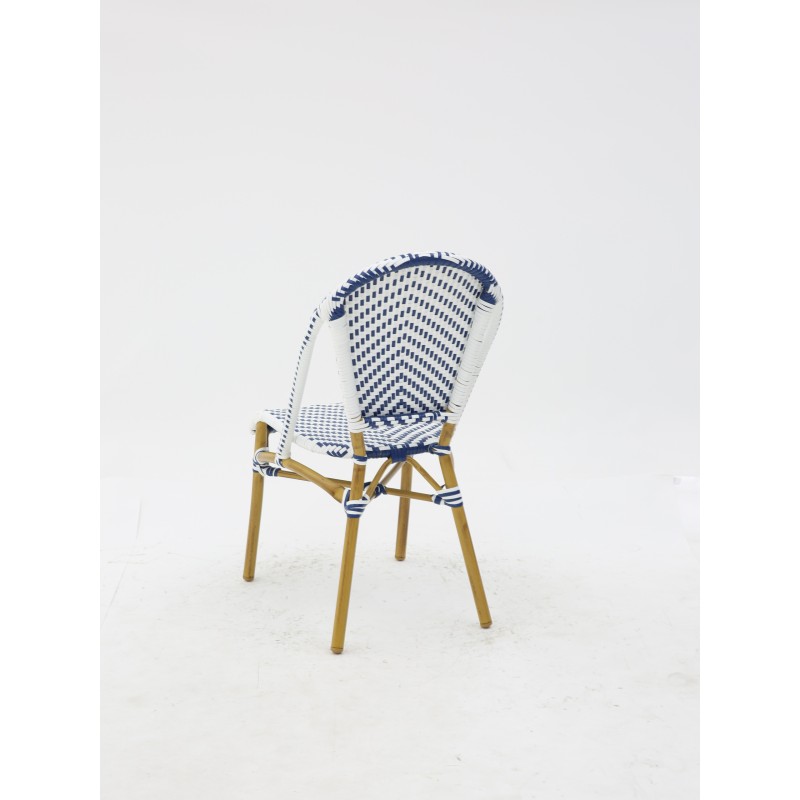 Chaise Parisien pour Hotellerie Bleu et Blanc pas cher. Acheter Ch...