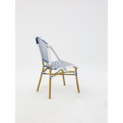 Chaise Parisien pour Hotellerie Bleu et Blanc pas cher. Acheter Ch...