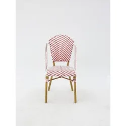 Chaise Parisien pour Hotellerie Rouge et Blanc pas cher. Acheter C...