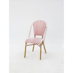 Chaise Parisien pour Hotellerie Rouge et Blanc pas cher. Acheter C...