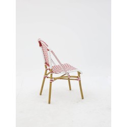 Chaise Parisien pour Hotellerie Rouge et Blanc pas cher. Acheter C...