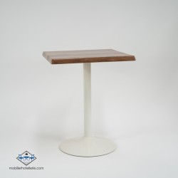 Table F Carree Pied Blanc Exterieur pas cher. Acheter Tables extéri...