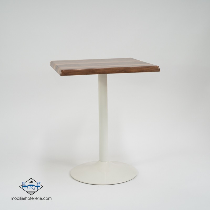 Table F Carree Pied Blanc Exterieur pas cher. Acheter Tables extéri...