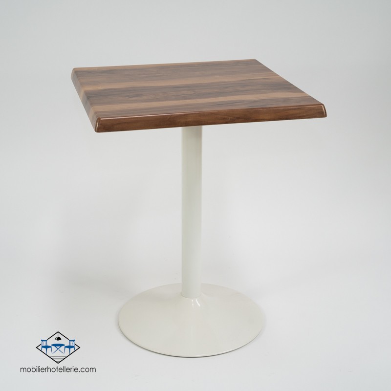 Table F Carree Pied Blanc Exterieur pas cher. Acheter Tables extéri...