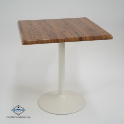 Table F Carree Pied Blanc Exterieur pas cher. Acheter Tables extéri...