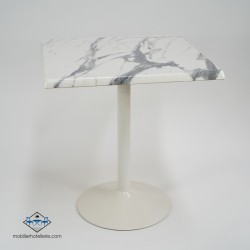 Table F Carree Pied Blanc Exterieur pas cher. Acheter Tables extéri...