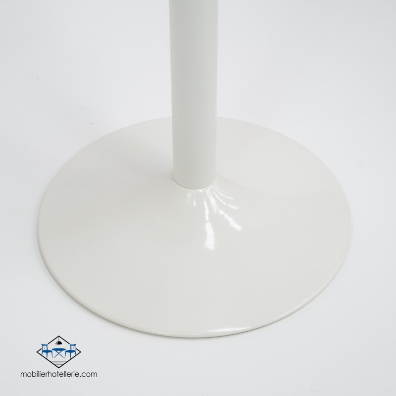 Table F Carree Pied Blanc Exterieur pas cher. Acheter Tables extéri...