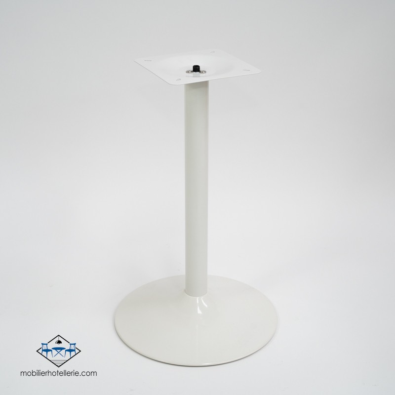 Table F Carree Pied Blanc Exterieur pas cher. Acheter Tables extéri...