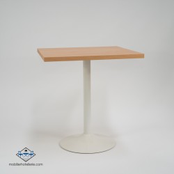 TABLE F CARREE PIED BLANC pas cher. Acheter Tables avec pied centra...