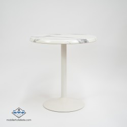 Table F Pied Blanc Rond Exterieur pas cher. Acheter Tables avec pie...