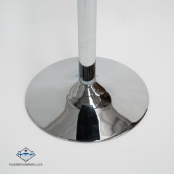 Table F Rond Pied Chrome Exterieur pas cher. Acheter Tables avec pi...