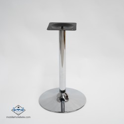 Table F Rond Pied Chrome Exterieur pas cher. Acheter Tables avec pi...
