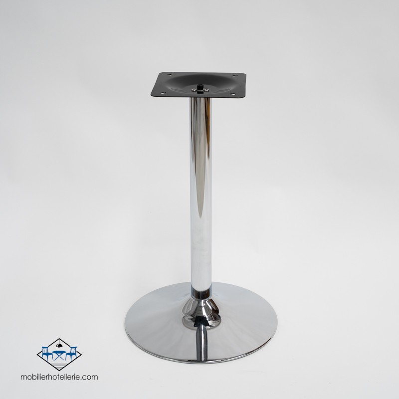 Table F Rond Pied Chrome Exterieur pas cher. Acheter Tables avec pi...