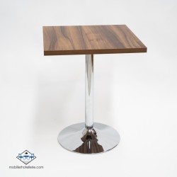 Table F Carree Pied Chrome pas cher. Acheter Tables avec pied centr...