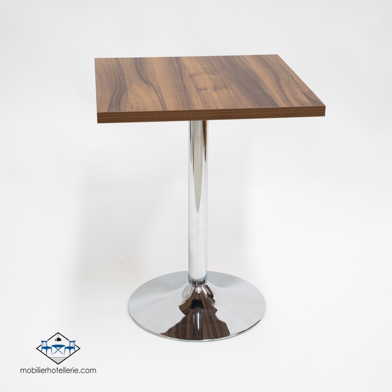 Table F Carree Pied Chrome pas cher. Acheter Tables avec pied centr...