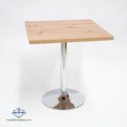 Table F Carree Pied Chrome pas cher. Acheter Tables avec pied centr...