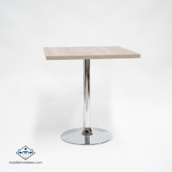 Table F Carree Pied Chrome pas cher. Acheter Tables avec pied centr...