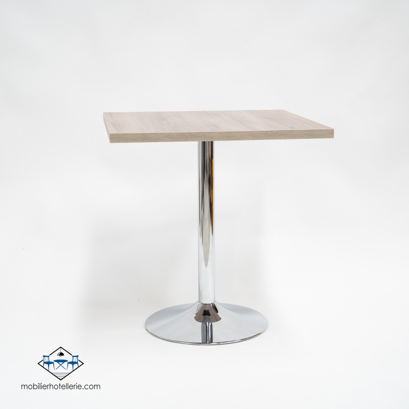 Table F Carree Pied Chrome pas cher. Acheter Tables avec pied centr...