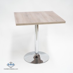 Table F Carree Pied Chrome pas cher. Acheter Tables avec pied centr...