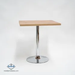 Table F Carree Pied Chrome pas cher. Acheter Tables avec pied centr...