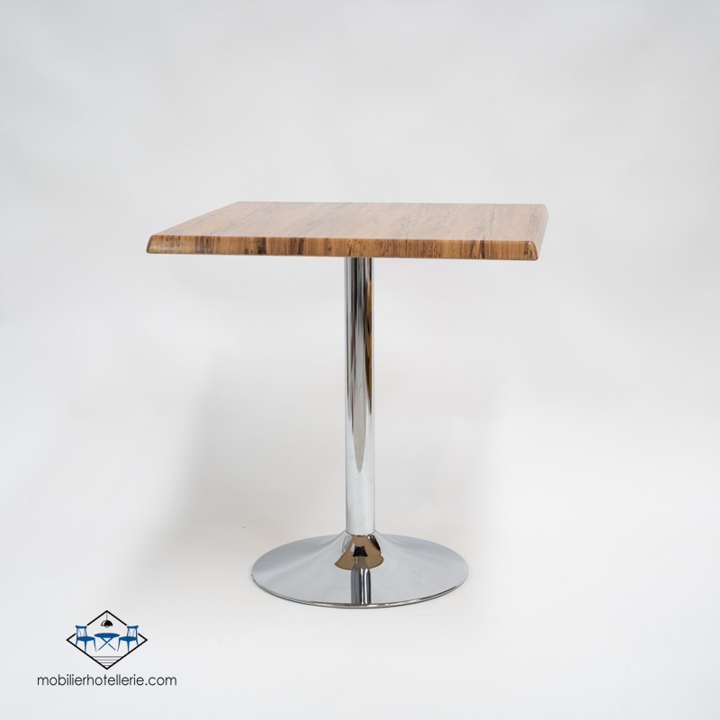 Table F Carree Pied Chrome Exterieur pas cher. Acheter Tables avec ...