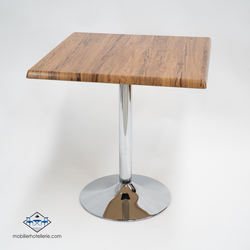 Table F Carree Pied Chrome Exterieur pas cher. Acheter Tables avec ...