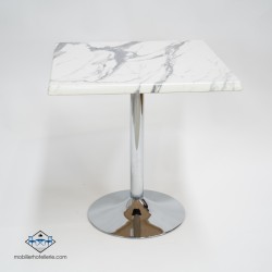 Table F Carree Pied Chrome Exterieur pas cher. Acheter Tables avec ...