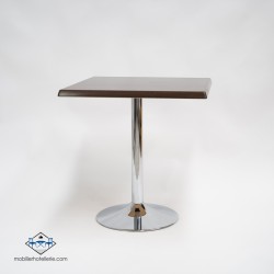 Table F Carree Pied Chrome Exterieur pas cher. Acheter Tables avec ...