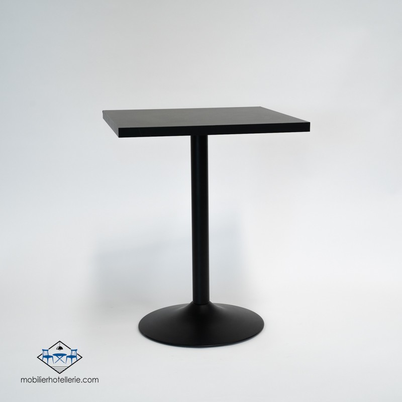 TABLE F CARRE PIED NOIR pas cher. Acheter Tables avec pied central ...