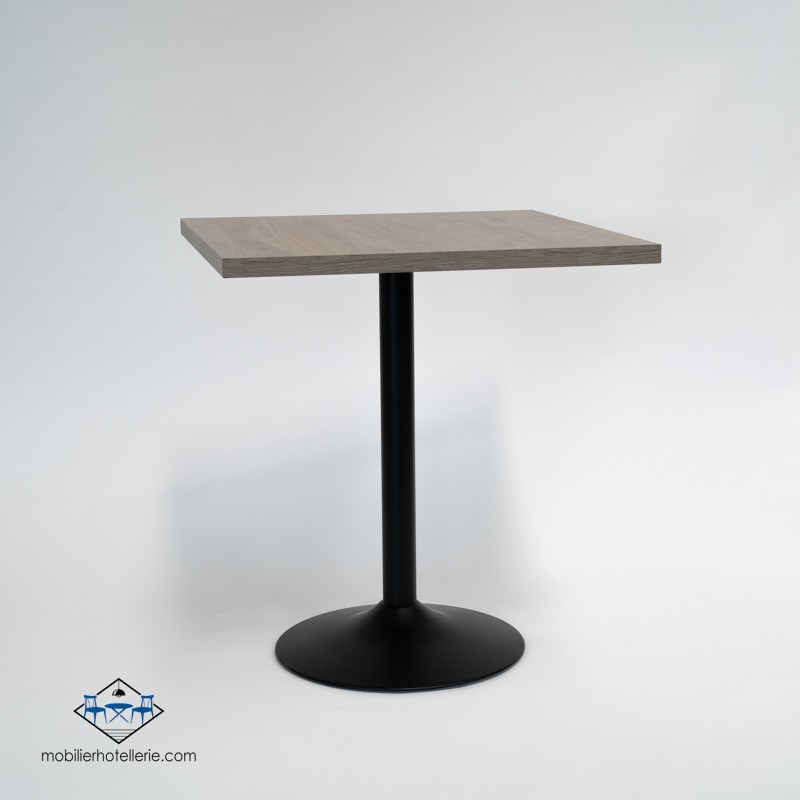 TABLE F CARRE PIED NOIR pas cher. Acheter Tables avec pied central ...