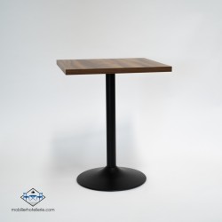 TABLE F CARRE PIED NOIR pas cher. Acheter Tables avec pied central ...