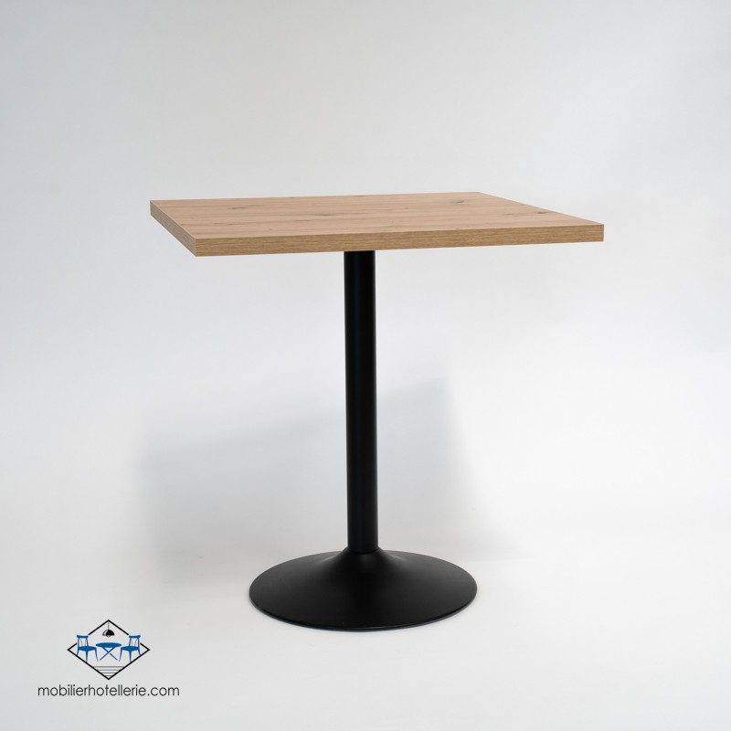 TABLE F CARRE PIED NOIR pas cher. Acheter Tables avec pied central ...