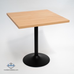 TABLE F CARRE PIED NOIR pas cher. Acheter Tables avec pied central ...